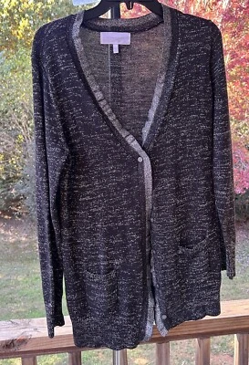 Victoria's Secret кнопка спереди кардиган кашемир смесь свитер длинный женщин большой - Изображение 1 из 4