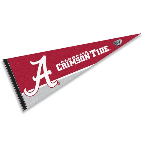 Alabama Crimson Tide A Logo NCAA College Pennant Cover