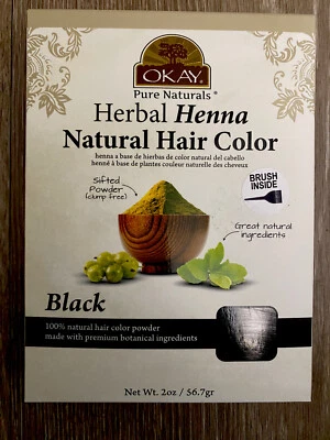 OKAY Pure Naturals Herbal Henna Natural Hair Color {Black}100% Natural - Image 1 of 2