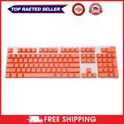 104pcs Universal Mechanical Keyboard Keycap PC Bakclit Key Cap Set (Orange) UK