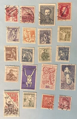 20 Used Stamps Czechoslovakia 1929 to 1962 - Image 1 of 4