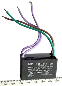 Condensatore avviamento ventola CBB61 2uF+ 3uF 450V max 4 fili (3 fili) - venditore UK-rif:xj979 - Foto 1 di 4