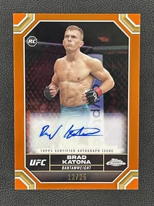 2024 Topps Chrome UFC #CRA-BKA Brad Katona Orange Rookie Auto Autograph RC /25 - Picture 1 of 11