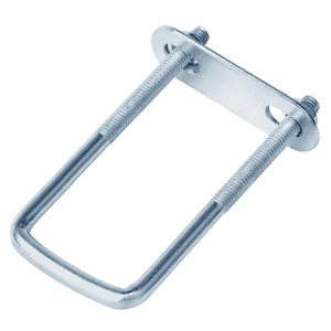 10 Stück Vierkant U-Bolzen für Anhänger, 3/8" x 1-1/2" x 4-5/8", Stahl verzinkt - Bild 1 von 12