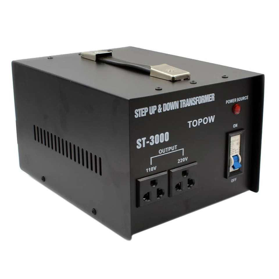 3000 Watt Step Up and Down Electrical Power Voltage Converter Transformer  - Image 1 of 4