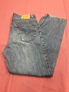 Pantalones de mezclilla azul para hombre Levis 550 de ajuste relajado talla 34x32 - Imagen 1 de 13