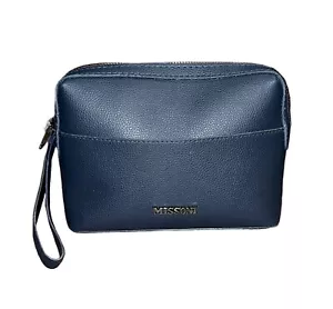 Bolso Missoni azul oscuro plateado herrajes logotipo Missoni - Imagen 1 de 10