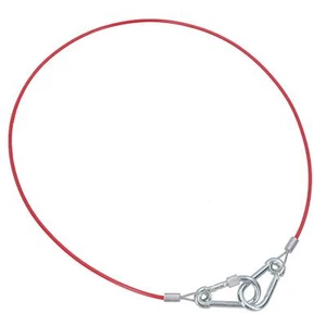 Cable de remolque Breakaway para remolques con frenos + extremos de mosquetón de caravanas recubiertos de PVC - Imagen 1 de 32