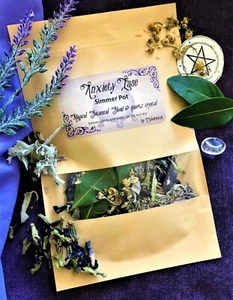 Olla a fuego lento para aliviar la ansiedad mezcla mágica Wiccan con cristal - Imagen 1 de 1