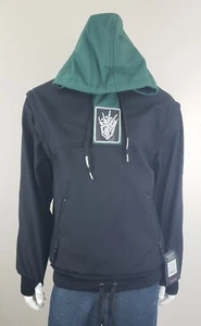 Technine Hoody Removable Sleeves Black/Green Size S Mens - Picture 1 of 11