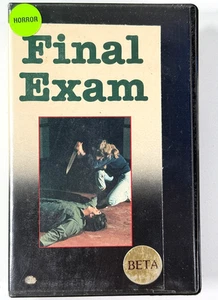 vtg 1981 BETA Tape Final Exam GORE horror NOT VHS betamax Embassy slasher - Picture 1 of 6