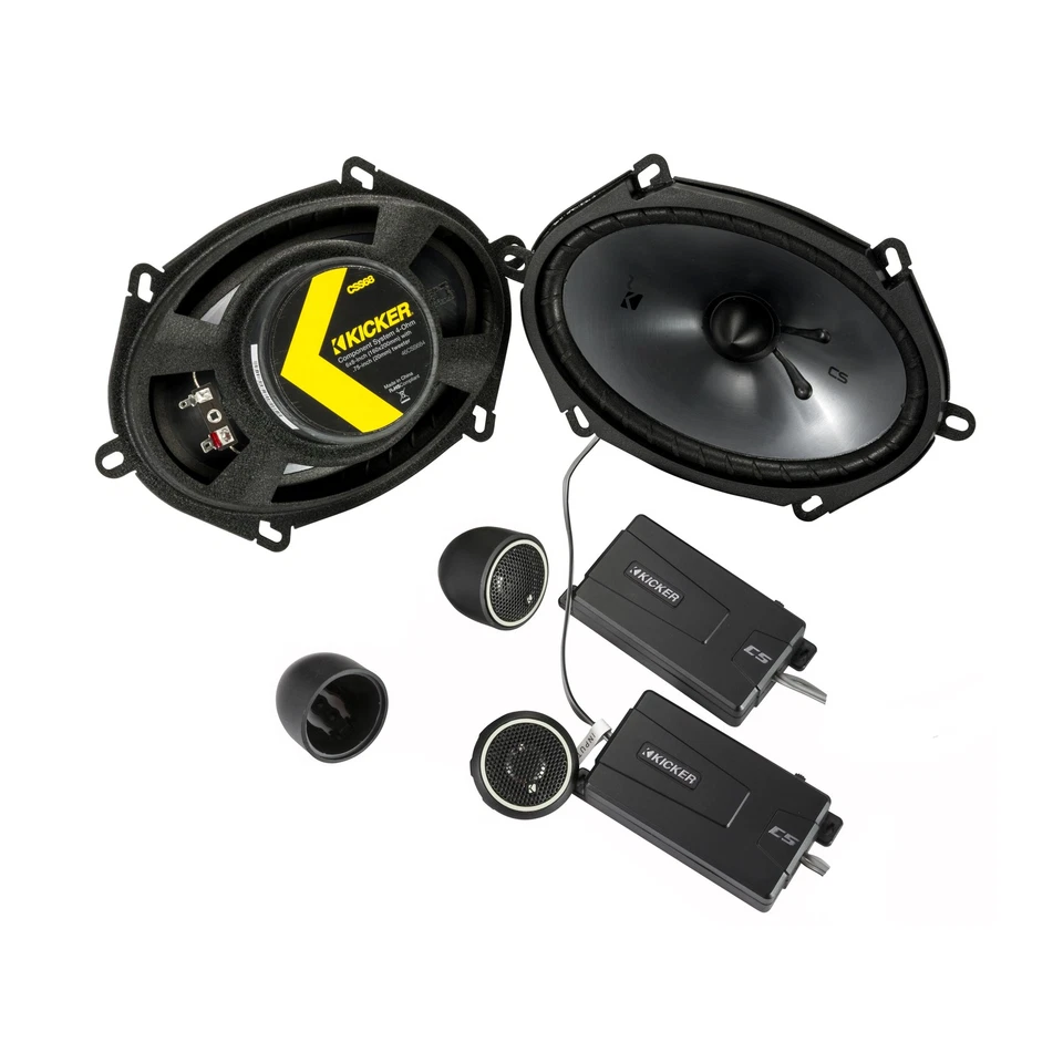 Kicker 46CSS684 Auto Audio Komponenten Lautsprechersystem Cs 15.2x20.3cm Schwarz - Bild 1 von 1