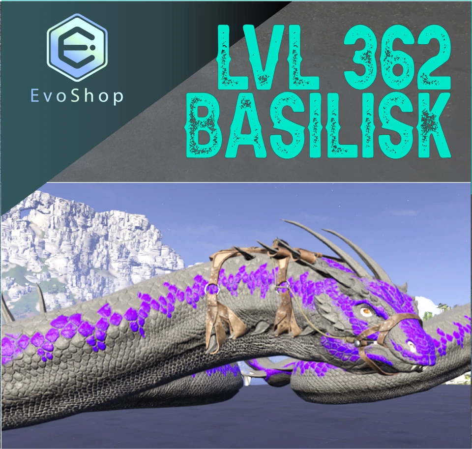 Ark Survival Ascended - 100% imprinted Basilisk with saddle - PvE - Image 1 of 1