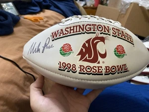 Coach Mike Price Signed Washington Cougars 1998 Rose Bowl Championship Football - Picture 1 of 5