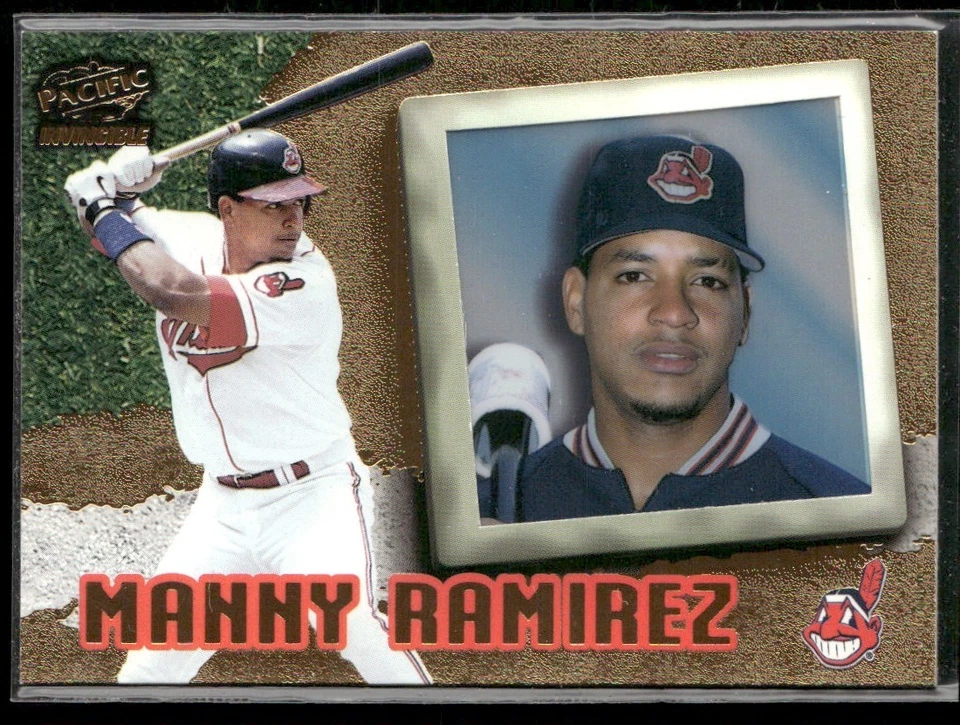 1998 PACIFIC INVINCIBLE MANNY RAMIREZ CLEVELAND INDIANS #25 - Image 1 of 3