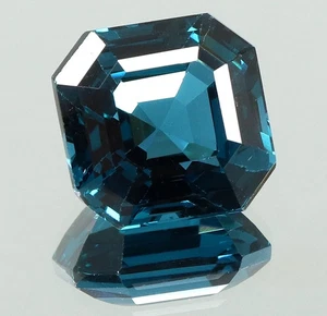 7.15 Carat, AGSL CERTIFIED, GREENISH BLUE, PARAIBA TOURMALINE, ASSCHER CUT. - Picture 1 of 7