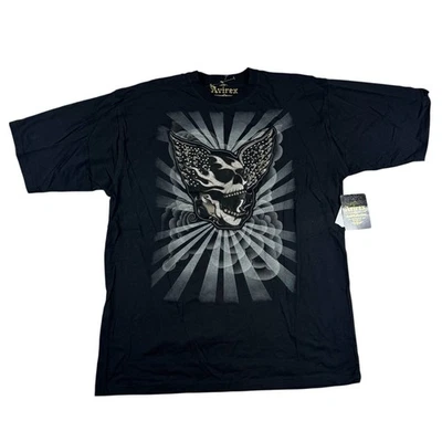 Camiseta De Colección Y2K Avirex Oro Colección Calavera Tachonada Gráfica Para Hombres 2XL NUEVA CON ETIQUETAS Foto 1 de 4