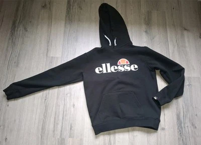 top neuw. schwarz-bunter Ellesse Hoodie Gr. 38 Miss Sweater  Fleece Pulli warm - Bild 1 von 4