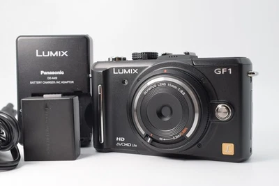 Panasonic LUMIX DMC-GF1 w/ Olympus 15mm f/8.0 Body Cap Lens [Near MINT] #1686 - Image 1 of 4