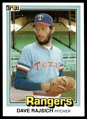 1981 Donruss Dave Rajsich Texas Rangers #267 - Image 1 of 2