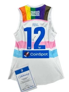 Camiseta deportiva Western Bulldogs Barwick usada emisión jugador certificado de autenticidad AFLW Pride Jumper Guernsey - Imagen 1 de 8