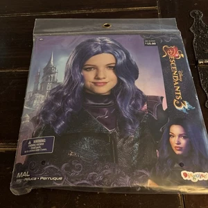 Disney Descendants 3 Mal Wig Purple Halloween Costume Cosplay Accessory Disguise - Picture 1 of 7