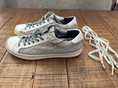 Tenis para mujer P448 con cordones brillantes bajos de cuero talla EU 40 Foto 1 de 4