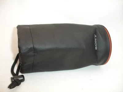 SONY LENS Pouch Travel Soft Carry BAG Case CM ~6" x 3" GUC padded #003 - Image 1 of 4