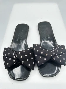 Kate Spade New York Bikini Slide Polka Dot Bow Sandal Size Women’s Sz 6B - Picture 1 of 9