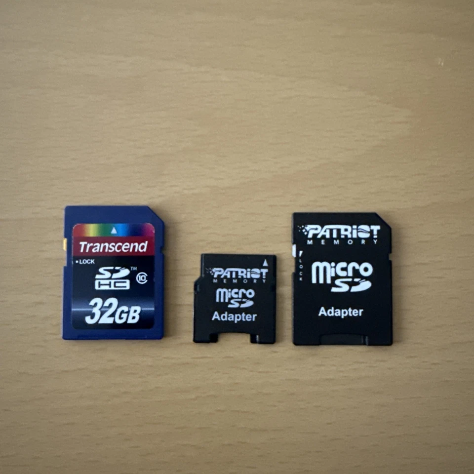 Transcend 32GB SD Class 10 & Micro SD Adapters - Image 1 of 1