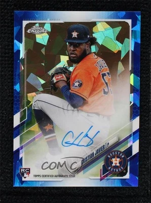 2021 Topps Chrome Update Sapphire Edition Rookie Cristian Javier #RA-CJ Auto RC - Image 1 of 2