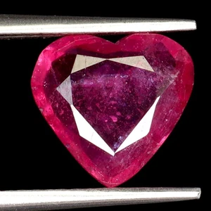 Heart Natural Heated Top Rich Red Pink Ruby Mozambique 2.89ct 10x9mm Gemstone - Picture 1 of 13