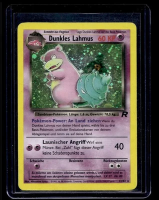 2000 Pokemon GERMAN Rocket Dark Slowbro Holo 12/82 MP - Image 1 of 2