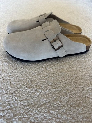 Birkenstock Boston Clogs Light Tan Size 42 Women's 10 Men's 8 Soft Footbed New - Image 1 of 4