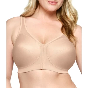 Sujetador Glamorise sin cables Magic Lift cierre delantero postura trasero 1265 beige 44F $62 - Imagen 1 de 7