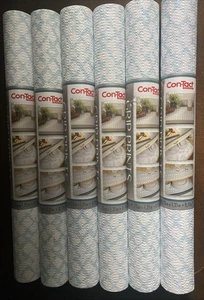 6 ROLLEN ~ blaues Rankgitter nicht klebend Griff Regal Liner von CON-TACT - 18" x 4' - Bild 1 von 6