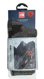 The North Face Socks Trekking Mid Size Small Brown Natural Chestnut Day Hiking - Picture 1 of 2