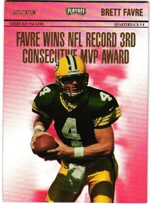 Playoff Momentum 1998 cabezas de cartel minoristas Red Brett Favre #R1  Foto 1 de 2