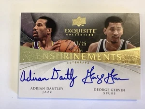 08-09 UD Exquisite Enshrinements Dual Auto Danley/ Gervin 17/25 - Picture 1 of 21