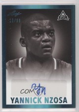 2021-22 Leaf Memories 1960 Base Platinum Spectrum /99 Yannick Nzosa #BW-YN1 Auto