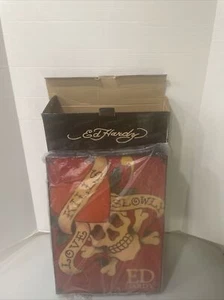 Ed Hardy Leuchtschild Love Kills Slowly Skull Open Box Neuzustand - Bild 1 von 6