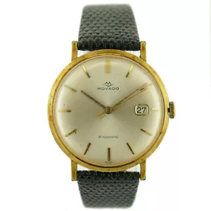 OROLOGIO DA UOMO MOVADO KINGMATIC QUADRANTE ARGENTO 28 GIOIELLI AUTOMATICO ORO GIALLO 14K - Foto 1 di 7