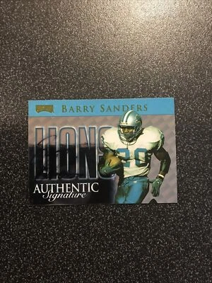 1999 Playoff Prestige SSD Barry Sanders Team Checklist Auto Autograph #135/250 - Image 1 of 2