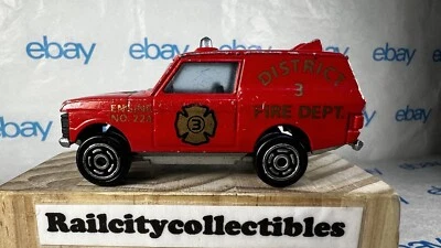 MAJORETTE ENGINE NO. 224 RANGE ROVER DISTRICT 3 FIRE DEPT. DIECAST FIRE TRUCK - Image 1 of 4