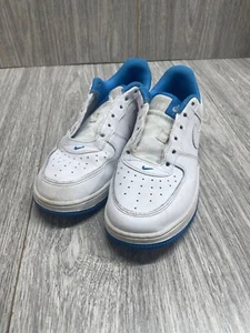 Nike Force 1 LE Little Kids Shoes Beat Up White Blue no laces girls youth US 3 - Picture 1 of 19