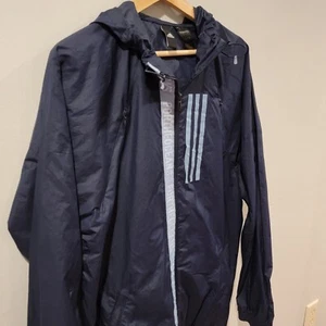 Adidas Jacke WND Parley Full Zip Running Windbreaker Größe Small Navy Blau - Bild 1 von 7