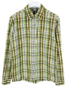 Lundhags Shirt Men M Bamboo Blend Checked Buttoned Propagation Rv Pockets - Picture 1 of 6
