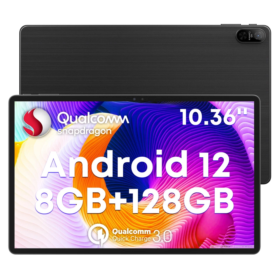 10.3" WIFI Tablet Android 12 HD 128GB Tablet Pad Octa-Core Dual Camera 4G LTE - Image 1 of 4
