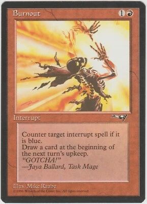 Magic the Gathering x1 Burnout Alliances Red Instant NM - Image 1 of 2