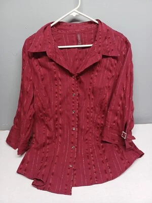 Women's Blouse Gitano  Red Size 22 24 W - Image 1 of 4